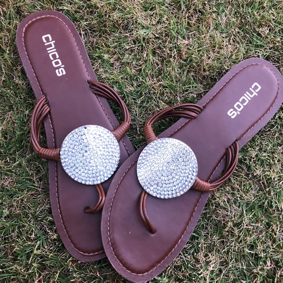 Chico's Shoes - Chico’s dressy flip flops